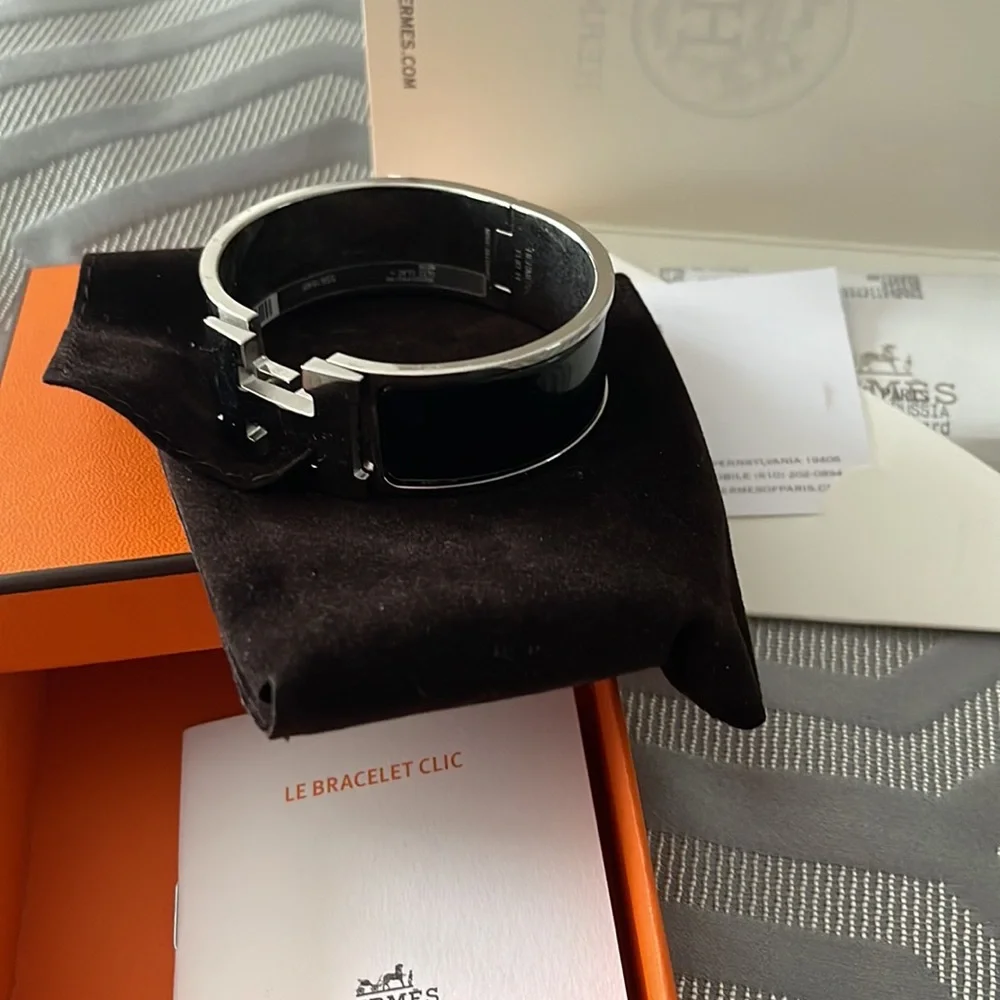 Hermes Clic Calc H Bracelet PM- Noir - Picture 4 of 8